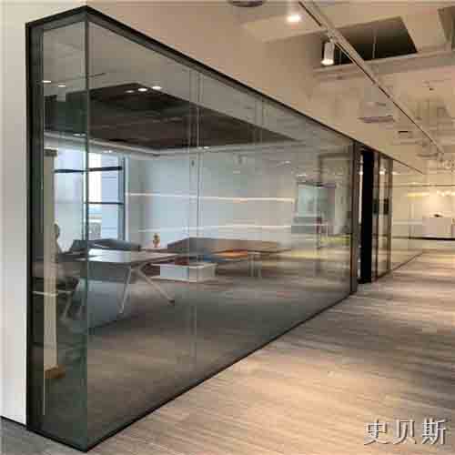 福州双层12mm全景玻璃隔断墙结构图